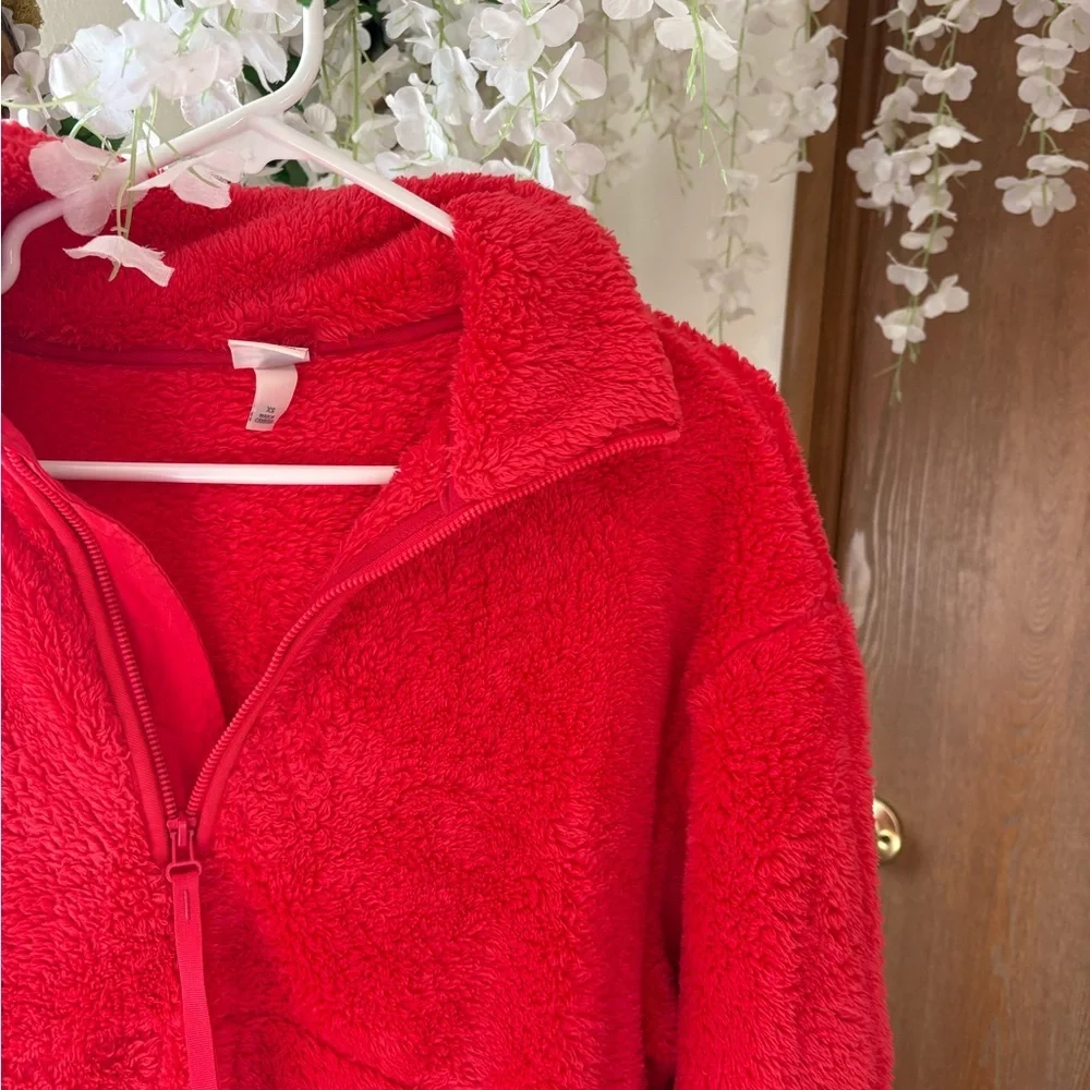 All in Motion Vibrant Red Fleece Jacket - Picture 3 of 7